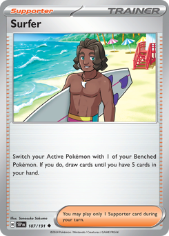 Pokemon Surging Sparks Surfer - 187