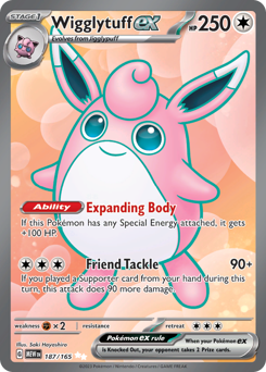 Pokemon 151 Wigglytuff ex - 187