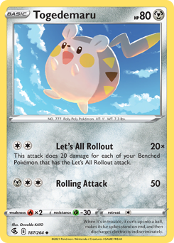 Pokemon Fusion Strike Togedemaru - 187