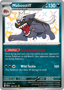 Pokemon Paldean Fates Mabosstiff - 188