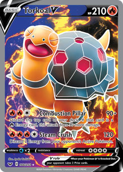 Pokemon Sword & Shield Torkoal V - 188