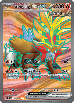 Pokemon Temporal Forces Gouging Fire ex - 188