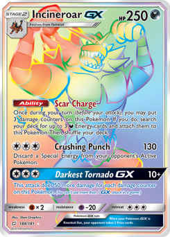 Pokemon Team Up Incineroar-GX - 188