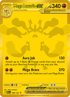 Pokemon Mega Evolution Mega Lucario ex - 188