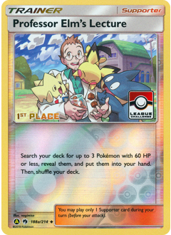 Pokemon Lost Thunder Professor Elm's Lecture - 188a
