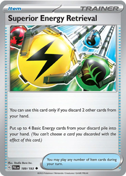 Pokemon Paldea Evolved Superior Energy Retrieval - 189