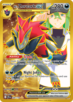 Pokemon Journey Together N's Zoroark ex - 189