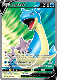 Pokemon Sword & Shield Lapras V - 189