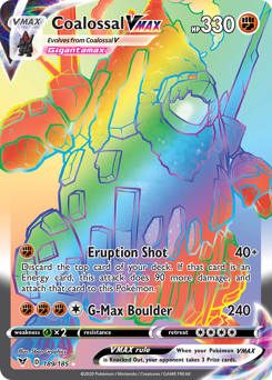 Pokemon Vivid Voltage Coalossal VMAX - 189