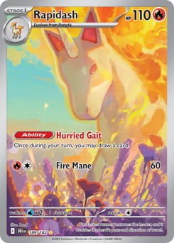 Pokemon Destined Rivals Rapidash - 189