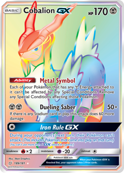 Pokemon Team Up Cobalion-GX - 189