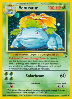 Pokemon Base Set 2 Venusaur - 18