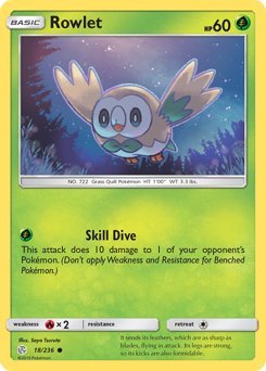 Pokemon Cosmic Eclipse Rowlet - 18