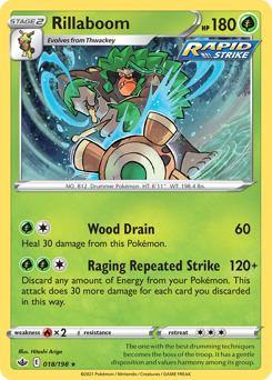 Pokemon Chilling Reign Rillaboom - 18