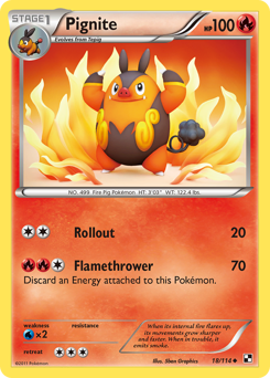Pokemon Black & White Pignite - 18