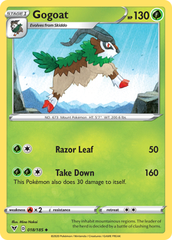 Pokemon Vivid Voltage Gogoat - 18
