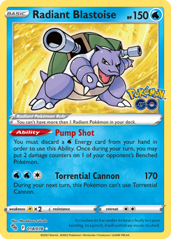 Pokemon Pokémon GO Radiant Blastoise - 18