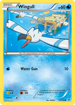 Pokemon Roaring Skies Wingull - 18