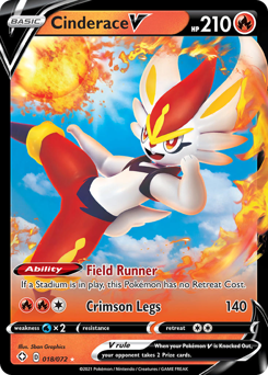 Pokemon Shining Fates Cinderace V - 18