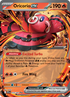 Pokemon Phantasmal Flames Oricorio ex - 18