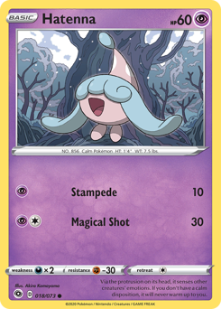 Pokemon Champion's Path Hatenna - 18