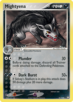 Pokemon Power Keepers Mightyena - 18