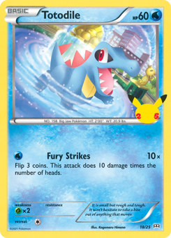 Pokemon McDonald's Collection 2021 Totodile - 18