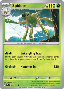 Pokemon Paldea Evolved Spidops - 18