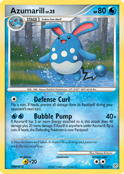 Pokemon Diamond & Pearl Azumarill - 18
