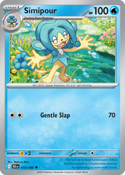 Pokemon Black Bolt Simipour - 18