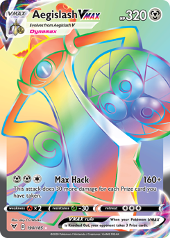 Pokemon Vivid Voltage Aegislash VMAX - 190