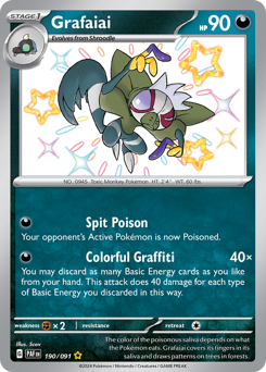 Pokemon Paldean Fates Grafaiai - 190