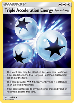 Pokemon Unbroken Bonds Triple Acceleration Energy - 190