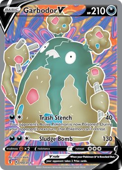 Pokemon Evolving Skies Garbodor V - 190
