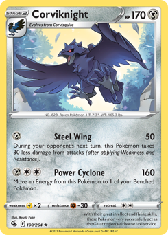 Pokemon Fusion Strike Corviknight - 190