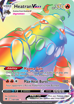 Pokemon Astral Radiance Heatran VMAX - 191