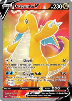 Pokemon Evolving Skies Dragonite V - 191