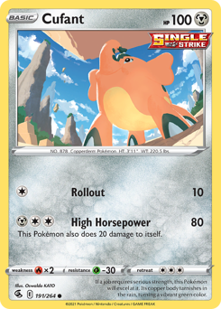 Pokemon Fusion Strike Cufant - 191