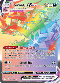 Pokemon Darkness Ablaze Eternatus VMAX - 192