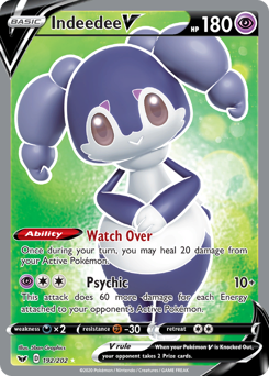 Pokemon Sword & Shield Indeedee V - 192