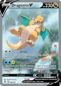 Pokemon Evolving Skies Dragonite V - 192