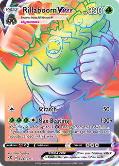Pokemon Rebel Clash Rillaboom VMAX - 193