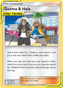 Pokemon Cosmic Eclipse Guzma & Hala - 193
