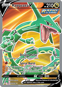Pokemon Evolving Skies Rayquaza V - 193