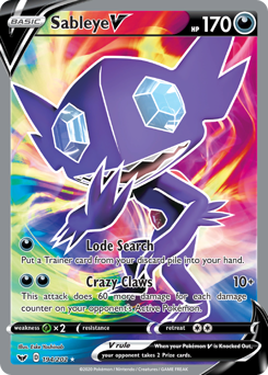 Pokemon Sword & Shield Sableye V - 194