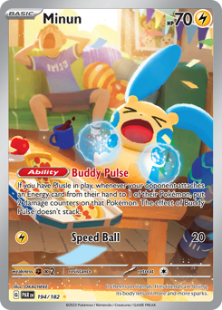 Pokemon Paradox Rift Minun - 194