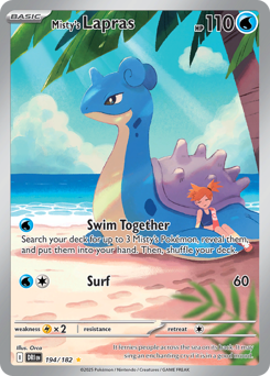 Pokemon Destined Rivals Misty's Lapras - 194