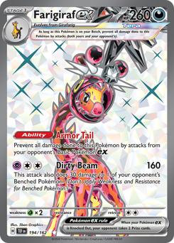 Pokemon Temporal Forces Farigiraf ex - 194