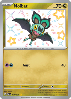 Pokemon Paldean Fates Noibat - 194