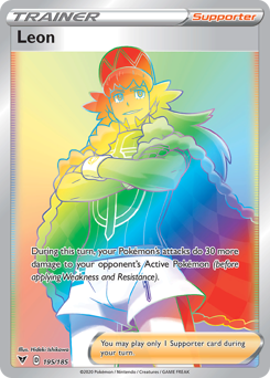 Pokemon Vivid Voltage Leon - 195
